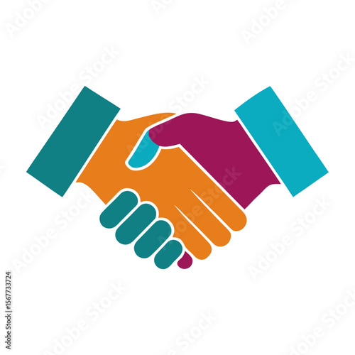 hand shake vector