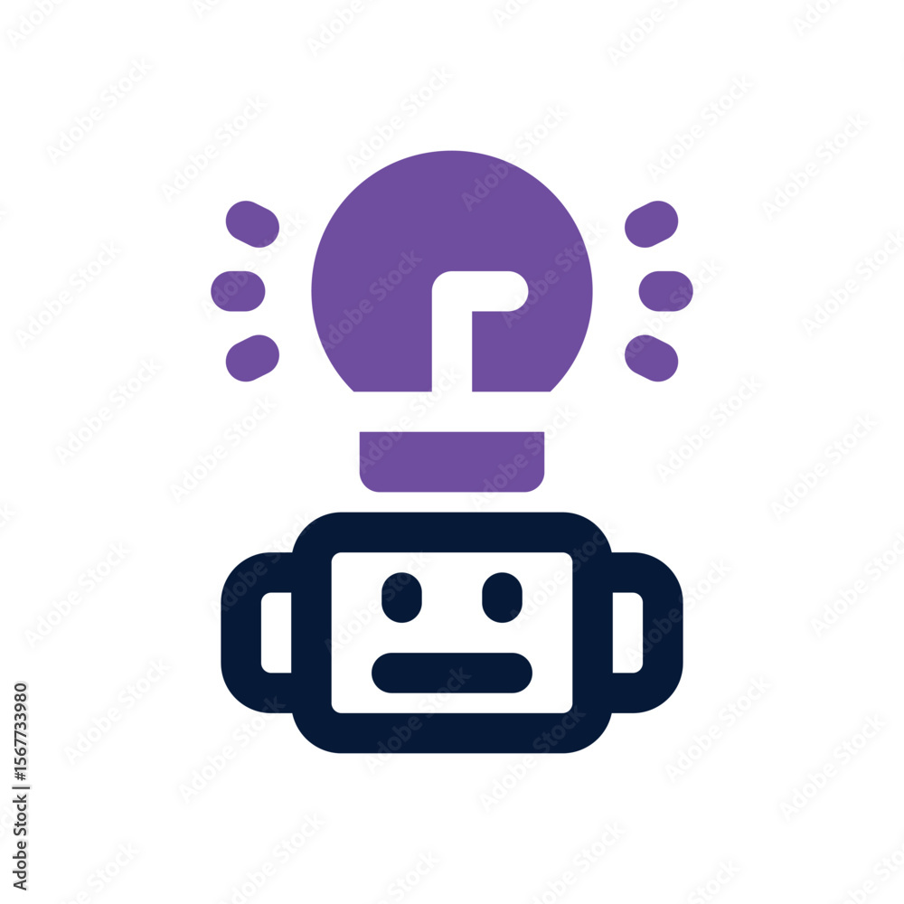 Obraz premium automation solution duotone icon. Sleek and modern vector icon for websites, mobile apps, marketing materials, and corporate design. Fully scalable and ready to use.