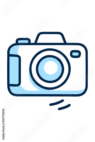 Digital Camera Icon High-Quality Vector Illustration for Websites and Apps