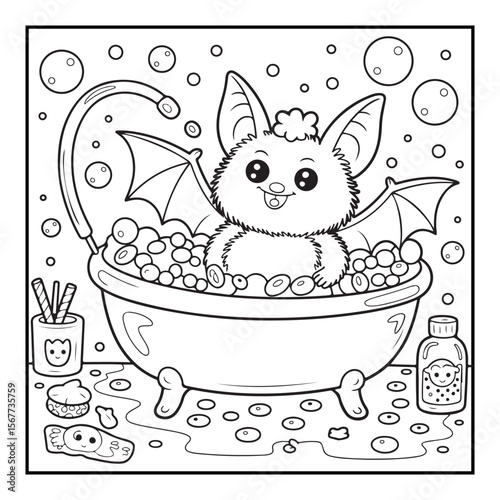 Bat Halloween coloring pages