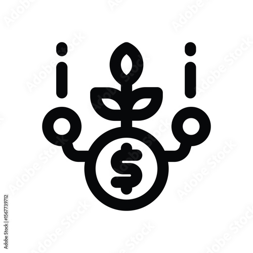 diversification line icon. Clean and minimalist vector icon for websites, mobile apps, presentations, and logos. Fully scalable and customizable for any project.