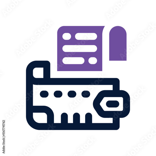 wallet account duotone icon. Sleek and modern vector icon for websites, mobile apps, marketing materials, and corporate design. Fully scalable and ready to use.
