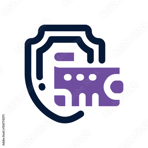wallet protection duotone icon. Sleek and modern vector icon for websites, mobile apps, marketing materials, and corporate design. Fully scalable and ready to use.