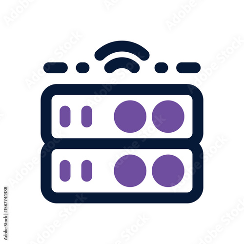 server duotone icon. Sleek and modern vector icon for websites, mobile apps, marketing materials, and corporate design. Fully scalable and ready to use.