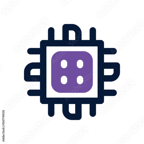 cpu duotone icon. Sleek and modern vector icon for websites, mobile apps, marketing materials, and corporate design. Fully scalable and ready to use.