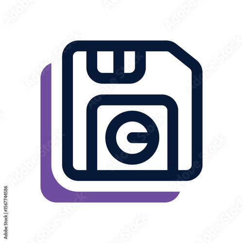 save duotone icon. Sleek and modern vector icon for websites, mobile apps, marketing materials, and corporate design. Fully scalable and ready to use.