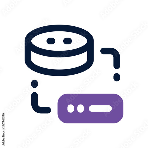 data migration duotone icon. Sleek and modern vector icon for websites, mobile apps, marketing materials, and corporate design. Fully scalable and ready to use.