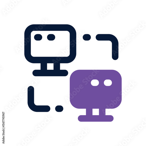 local network duotone icon. Sleek and modern vector icon for websites, mobile apps, marketing materials, and corporate design. Fully scalable and ready to use.