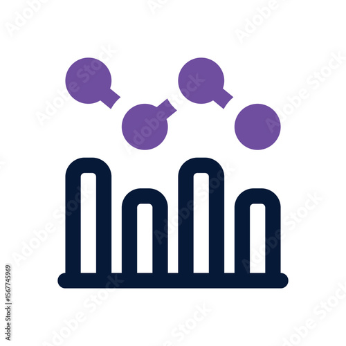 data analysis duotone icon. Sleek and modern vector icon for websites, mobile apps, marketing materials, and corporate design. Fully scalable and ready to use.
