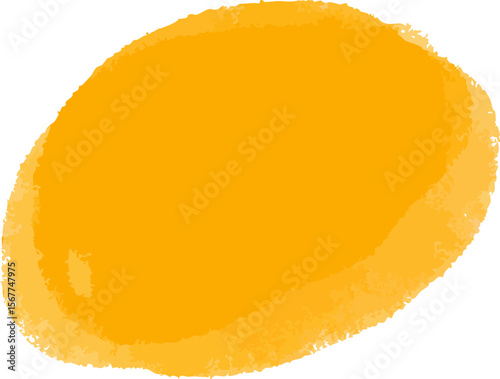 Golden yellow watercolor blob or spot with slightly blurred edge element