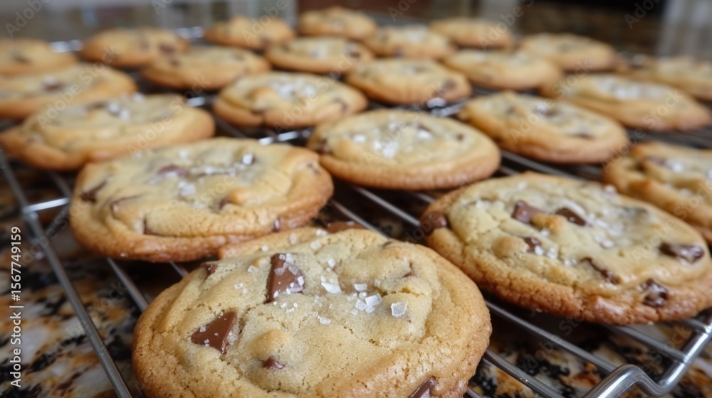 The cookies appear soft and chewy, with slightly crinkled edges The cookies appear soft and chewy, with slightly crinkled edges