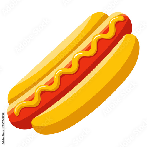 hot dog vector illustration