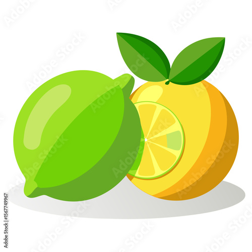 orange fruit vector illustration
