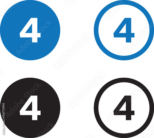 Numbers icon set 0 to 9. Numbers icon solid and line icon set. vector illustration. eps file.