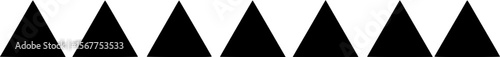 Abstract Seamless Pattern of Black and White Geometric Triangles