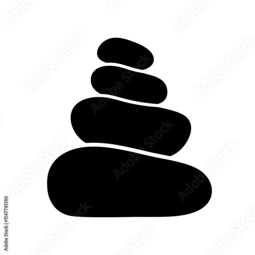 Balanced stones illustration design