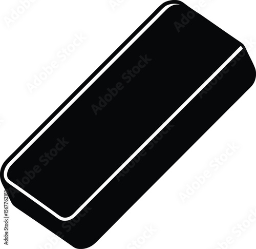 eraser icon silhouette on white background (1).eps