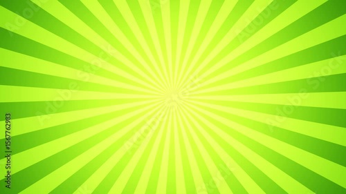 Wallpaper Mural Looping yellow radial rays with flat design rotating over green background Torontodigital.ca