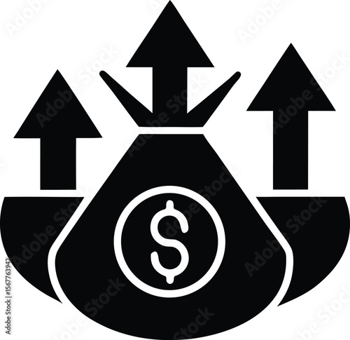 profit vector icon.