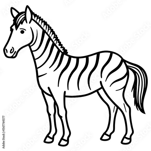 Zebra Horse Mix Minimalist Design