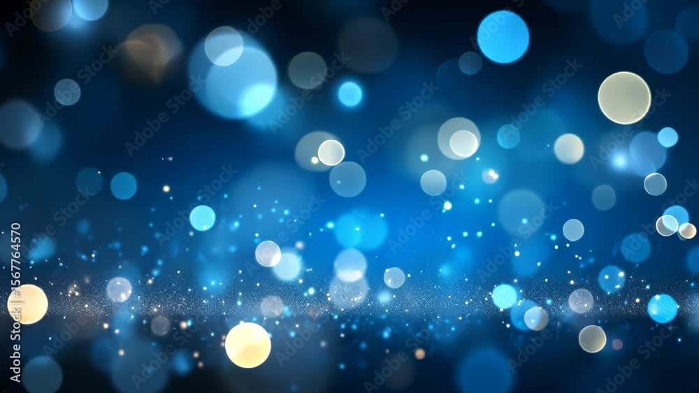 blue bokeh background