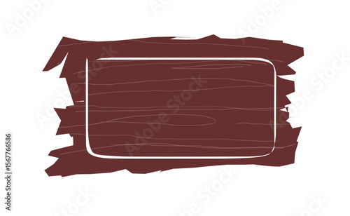 empty rectangular wooden board illustrtion.eps