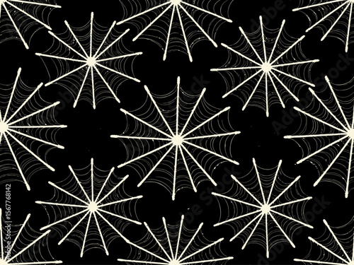 stretched torn spider web in grunge style