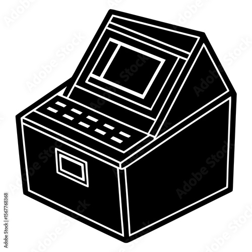 Electronic Voting Machine  Electronic Device Icon  High-Quality AI Vector Design for Tech Projects