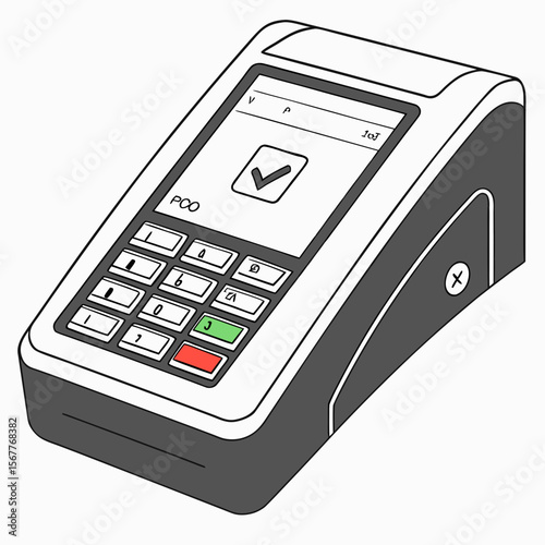 Electronic Voting Machine  Electronic Device Icon  High-Quality AI Vector Design for Tech Projects