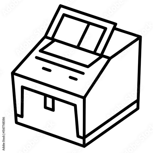 Electronic Voting Machine  Electronic Device Icon  High-Quality AI Vector Design for Tech Projects