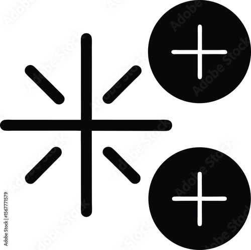 math equation icon silhouette on white background (3).eps