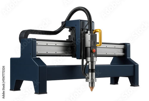 High-definition plasma cutter with a CNC-controlled gantry and automatic torch height adjustment for metal sheet processing
