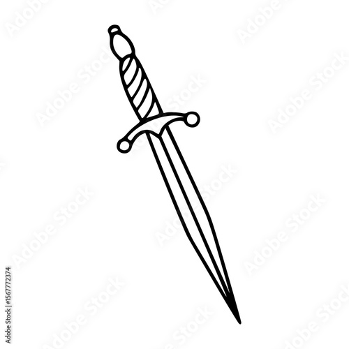 simple blade weapon illustration