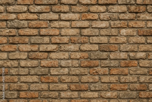 Wallpaper Mural Close-up of an ancient stone fortress wall with weathered, cracked bricks from the 18th century Torontodigital.ca