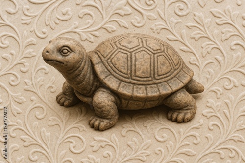 Clay turtle figurine as a souvenir keepsake