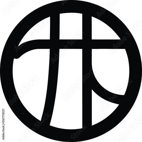 pi symbol icon silhouette on white background (2).eps