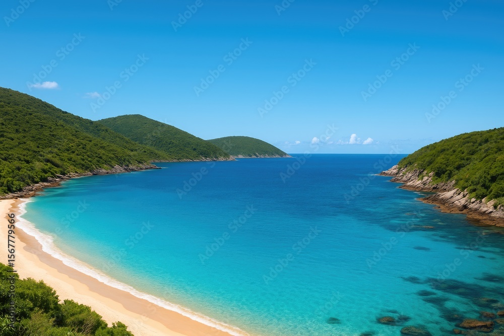 Fototapeta premium Azure Cove in South America