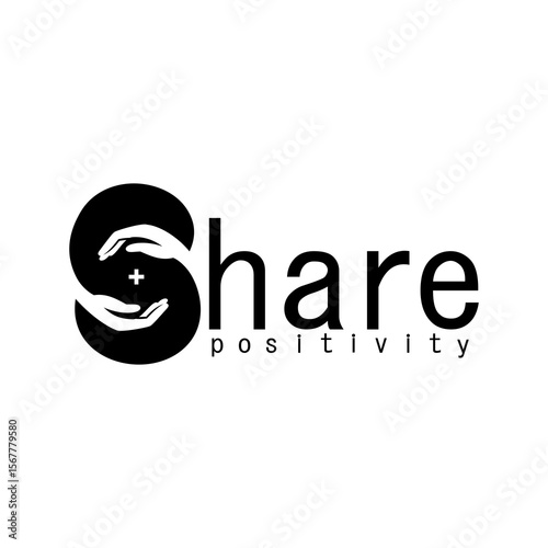 share positivity logo design