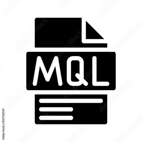 Mql Glyph Icon. File Document icon is an abbreviation for Prospects that are considered potential by the marketing team.