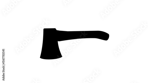 simple axe silhouette vector