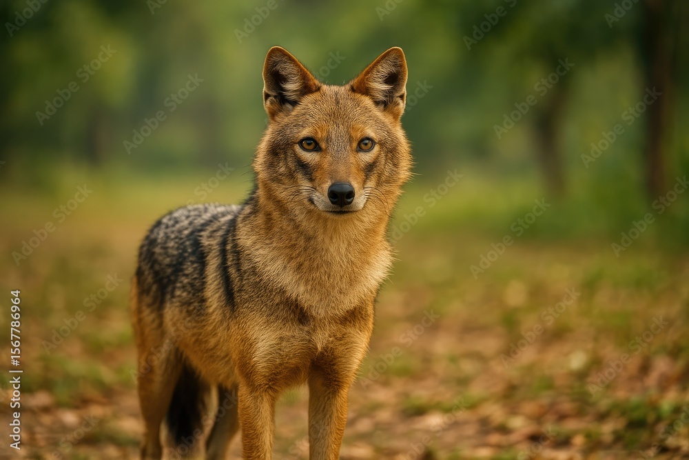 Naklejka premium Wild Canid Species from South Asia
