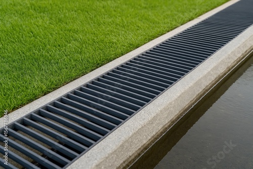 Garden safety and tidiness enhanced with iron and cement gutter covers