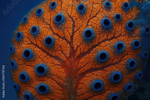 Sea squirt resembling an ancient, decayed tree trunk photo