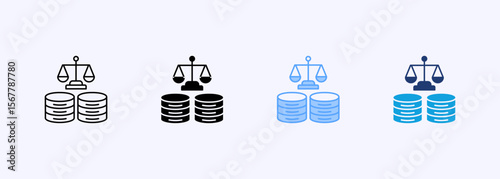 Data Ethics Icon Set Multiple Style Collection