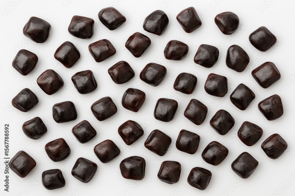 Fototapeta premium White background showcasing tamarind seeds