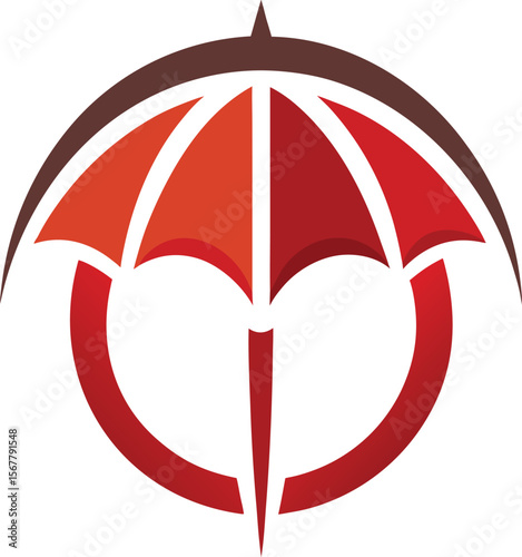 umbrella creative logo icon on white background  .eps