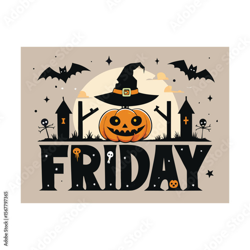 Set of halloween illustrations happy halloween banners frtiday
