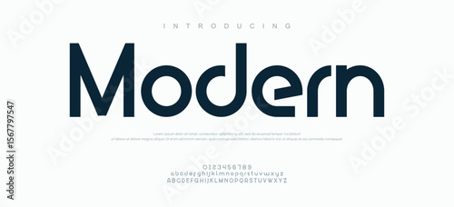 Modern abstract alphabet fonts. Typography sport, simple, technology, fashion, digital, future creative logo font. vector illustration
