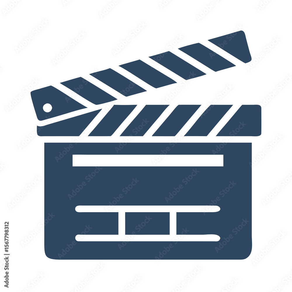 Obraz premium Iconic Clapperboard for Filmmaking and Movie Production Scenes
