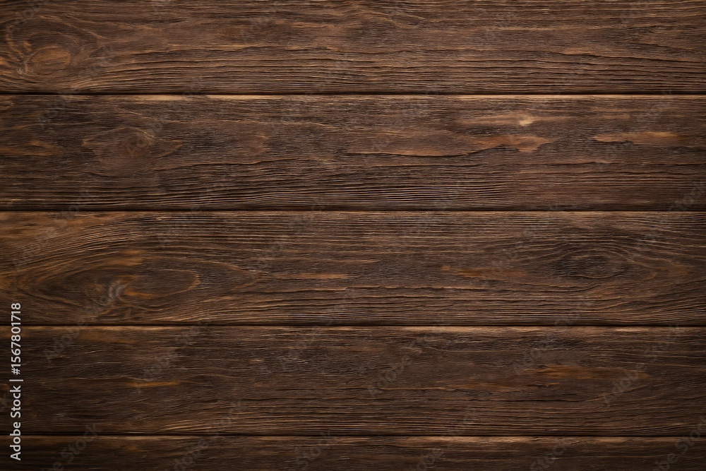 Fototapeta premium Rustic wooden panel surface with an industrial-style wall backdrop